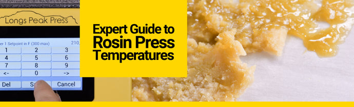 Expert Guide to Rosin Press Temperatures