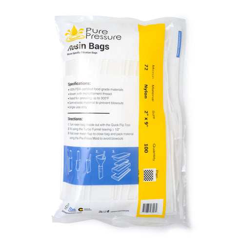 PurePressure USA Made Rosin Filtration Bags FDA Approved Rosin Filters