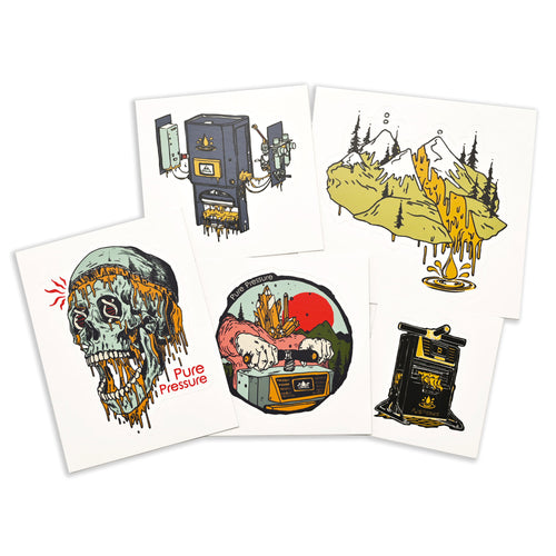 PurePressure Rosin Sticker Pack